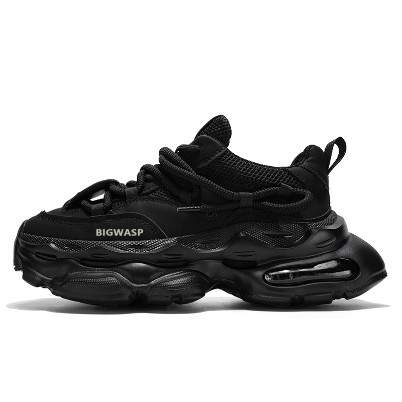 

Амортизирующие, износостойкие, дышащие, низкие, массивные кроссовки для мужчин BIGWASP, Black