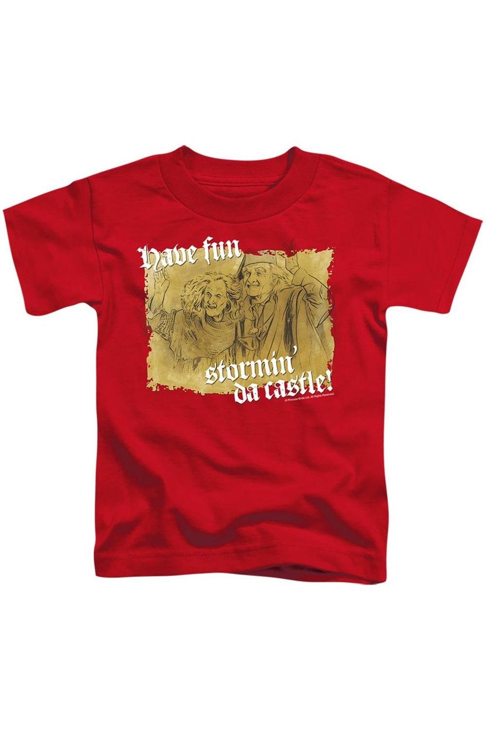 

Футболка с коротким рукавом "Принцесса-невеста: Штурм замка" для детей Gildan, красный