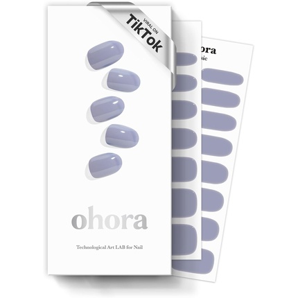 

Наклейки для ногтей Ohora Semi Cured Gel Cream Cloud Purple Solid 30 Pcs