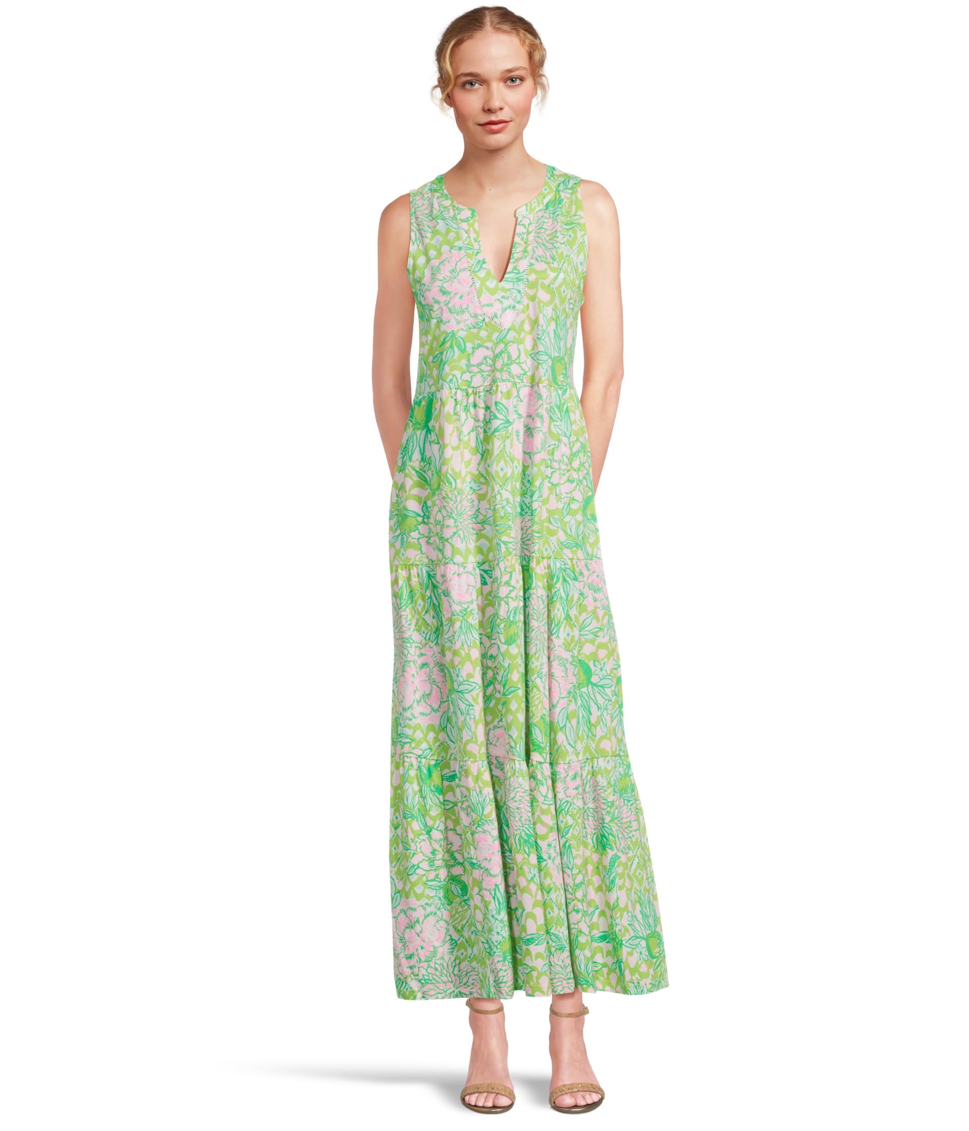 

Платье Lilly Pulitzer Sydnee Maxi Dress, цвет Fauna Green Lime Feeling Good