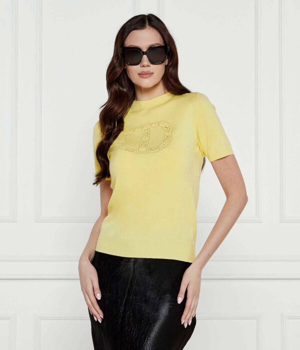 

Свитер лупетто Slim fit Twinset, желтый