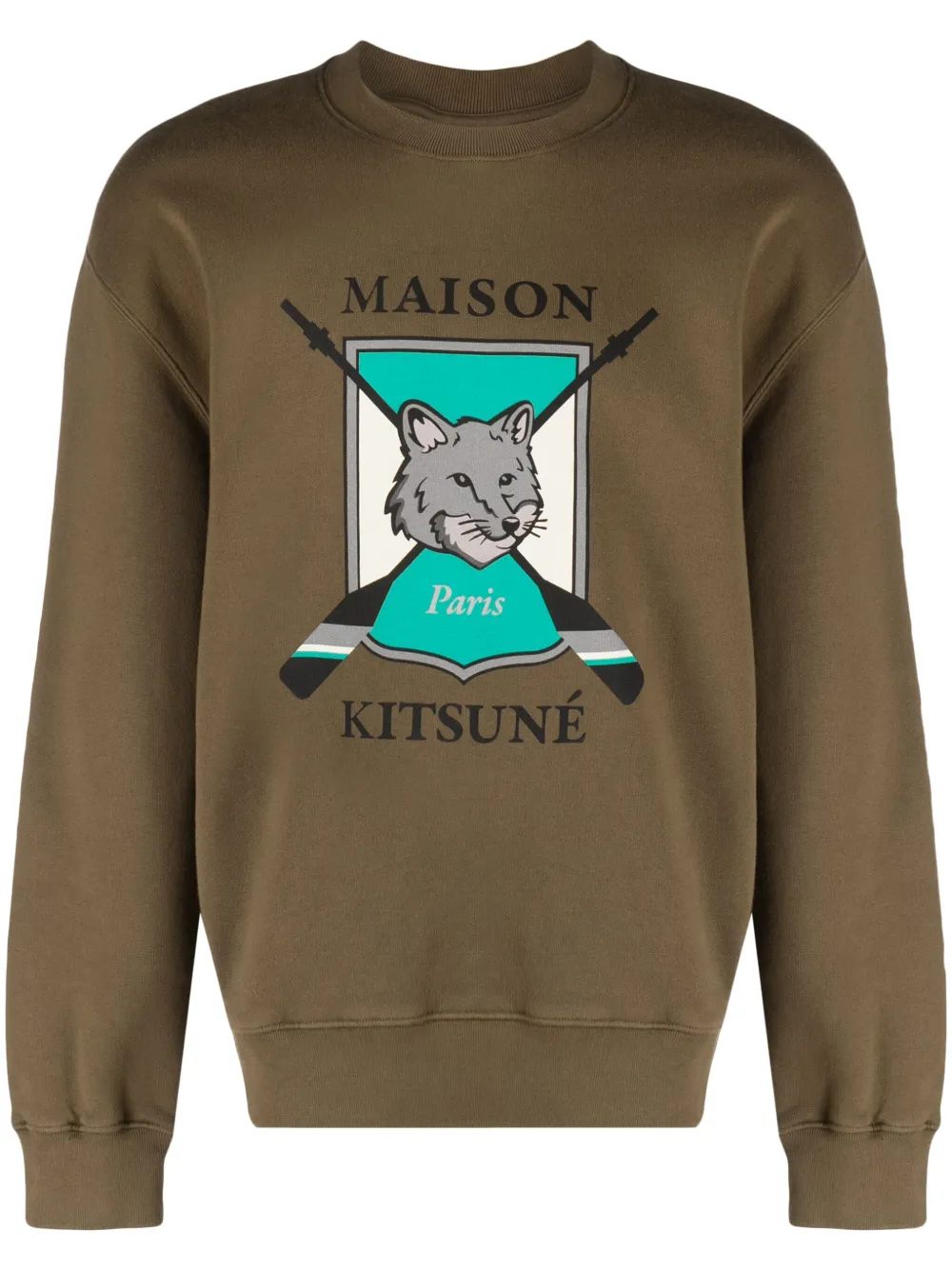 

Толстовка с логотипом Maison Kitsuné, зеленый