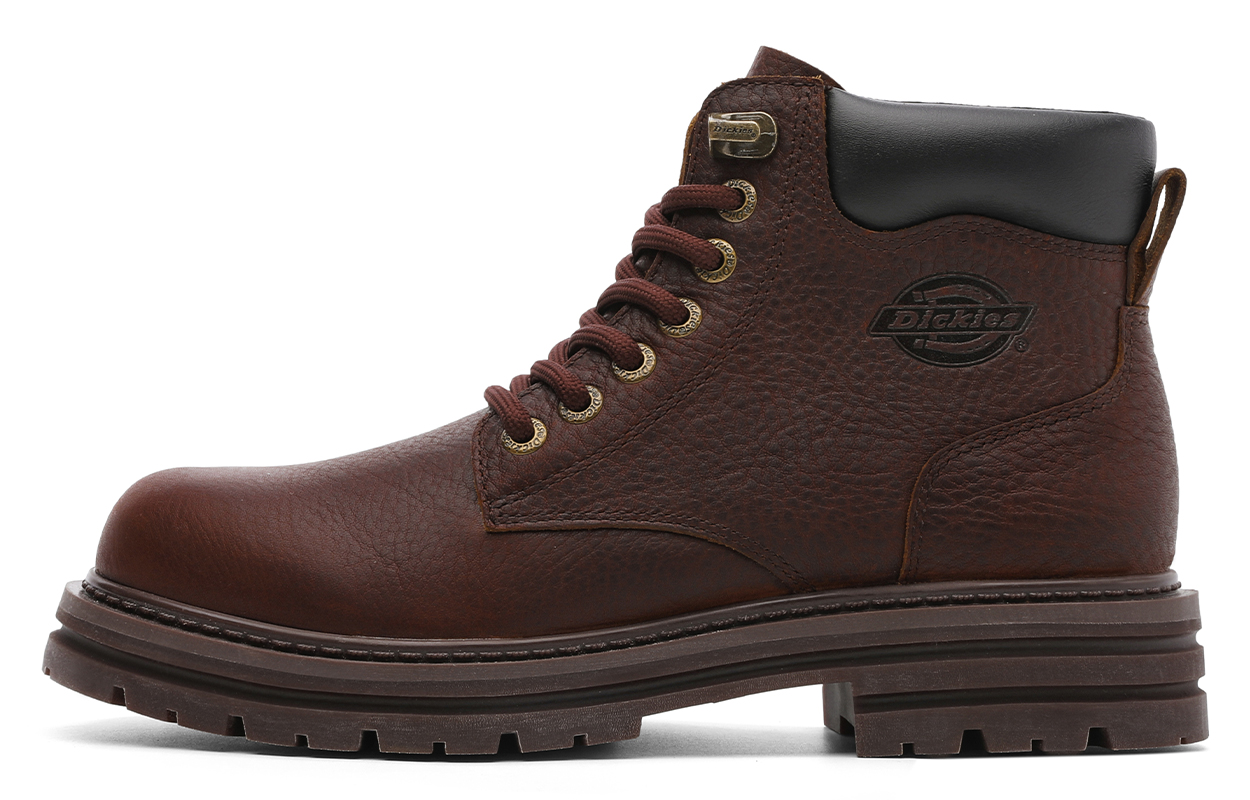 

Dickies Короткие мужские ботинки Martin до середины голени, бордовые