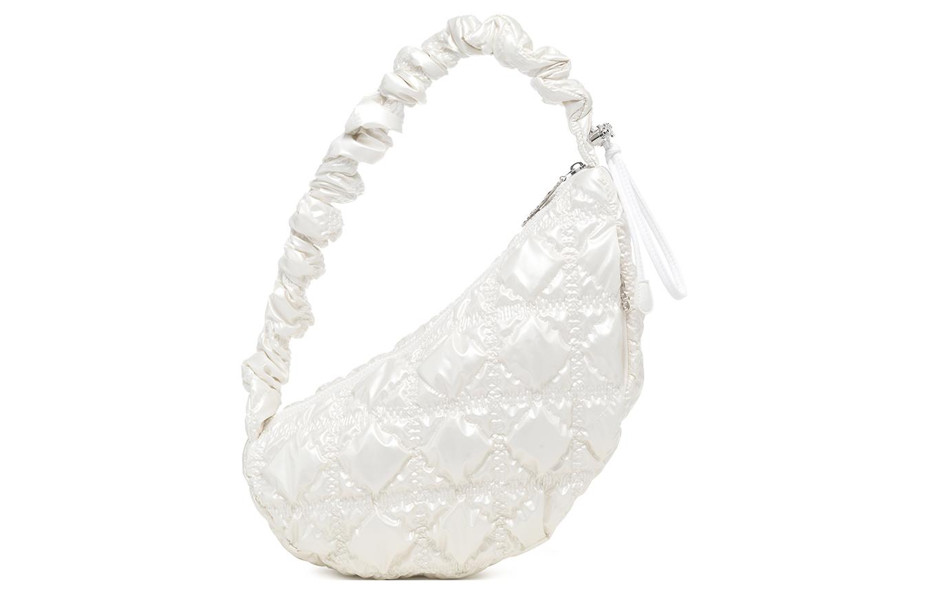 

CARLYN Полиэстеровая сумка через плечо, Pearl White