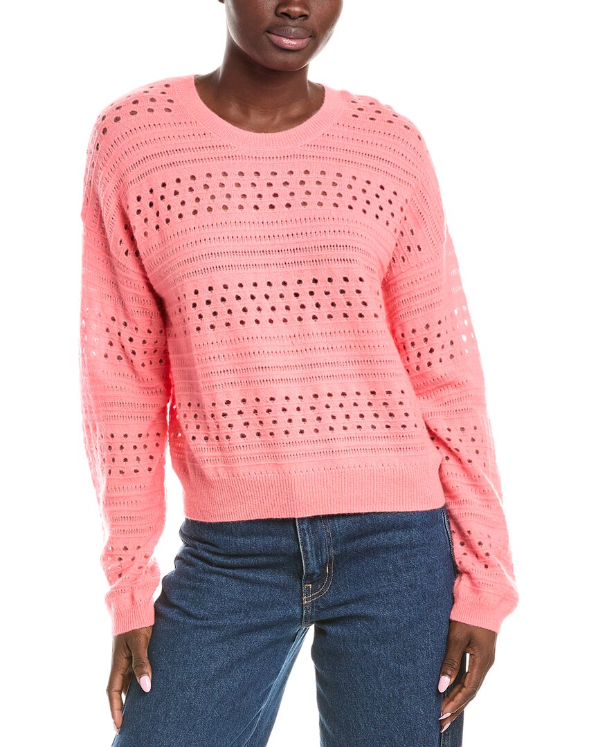 

Кашемировый свитер Brodie Cashmere Clare Open Pointelle, оранжевый