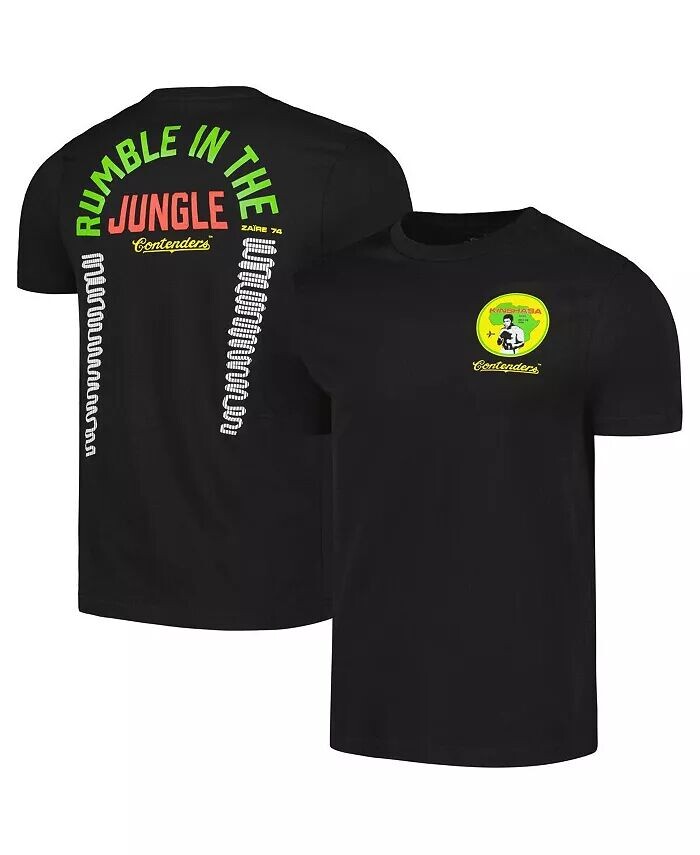 

Мужская черная футболка с печатью Мухаммеда Али Киншасы Contenders Clothing