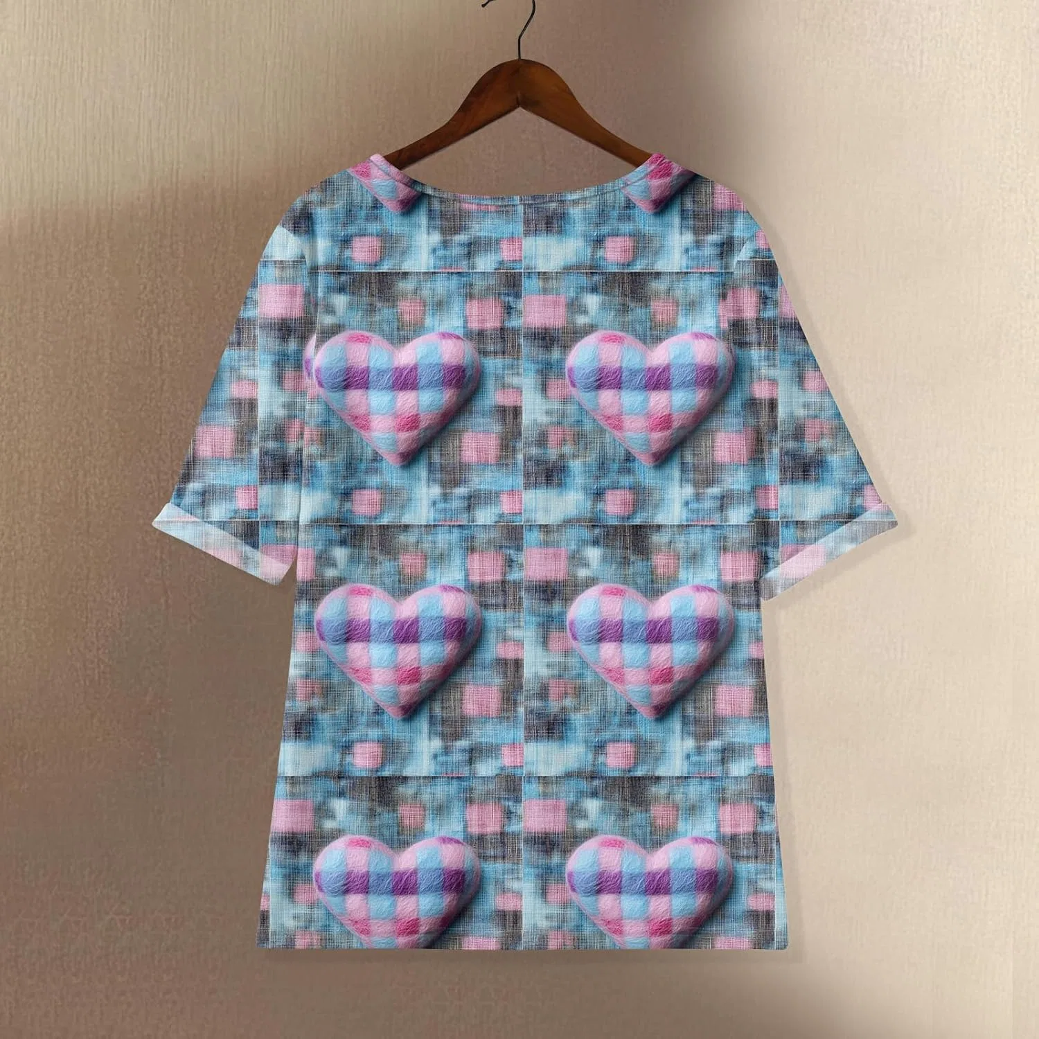 Футболка с круглым вырезом и коротким рукавом, Cotton Linen, мультиколор — фото 3