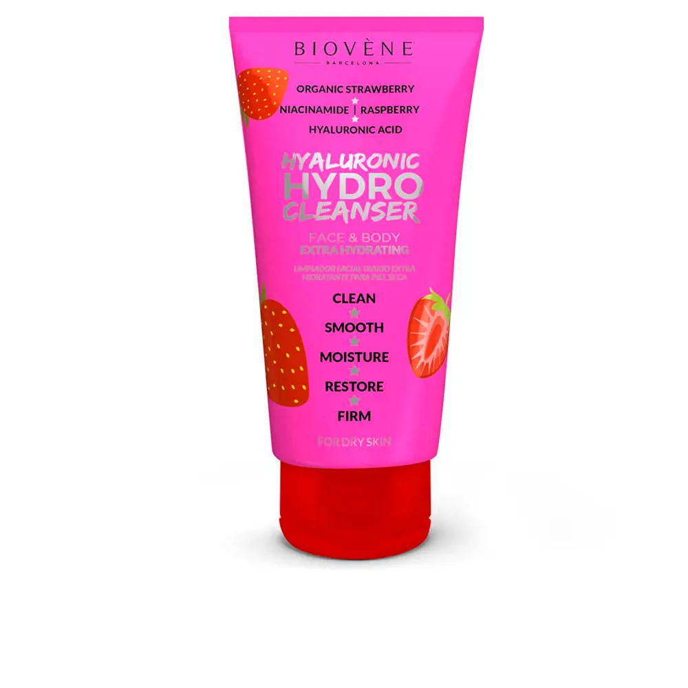 

Крем для лица Hyaluronic hydro cleanser face & body extra hydrating Biovene, 200 мл.
