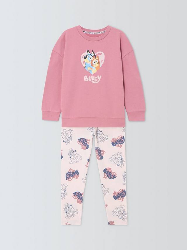 Детский комплект Threads: толстовка и леггинсы из хлопкового микса Bluey, Prism Pink — фото 3