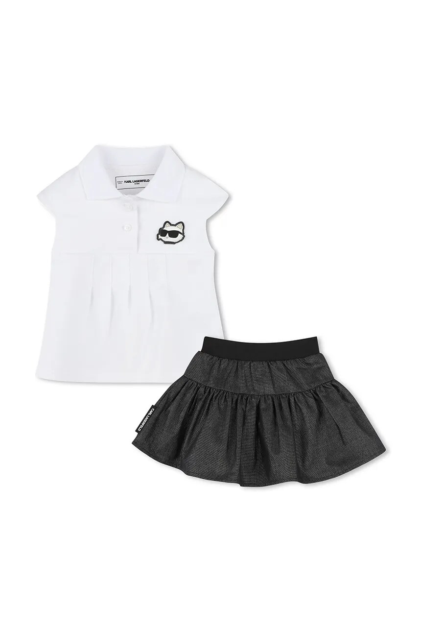 

Детский комплект из хлопка Karl Lagerfeld, белый