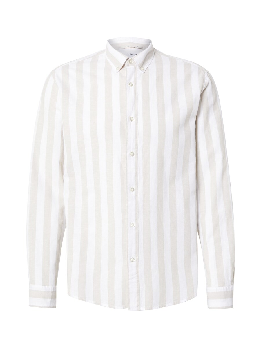 

Рубашка на пуговицах классического кроя SELECTED SLHSUN, серо-коричневый