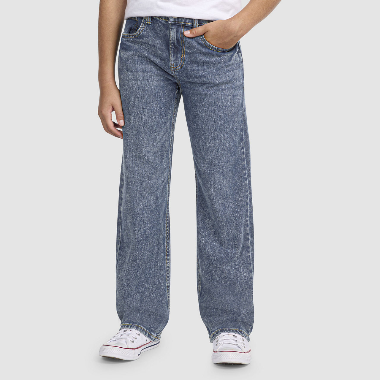 555 Свободные прямые джинсы для мальчиков 8–20 лет Levi's, Burbank - Medium Wash — фото 2