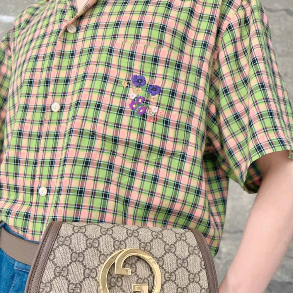 Рубашка мужская Gucci многоцветная, Multicolor — фото 3