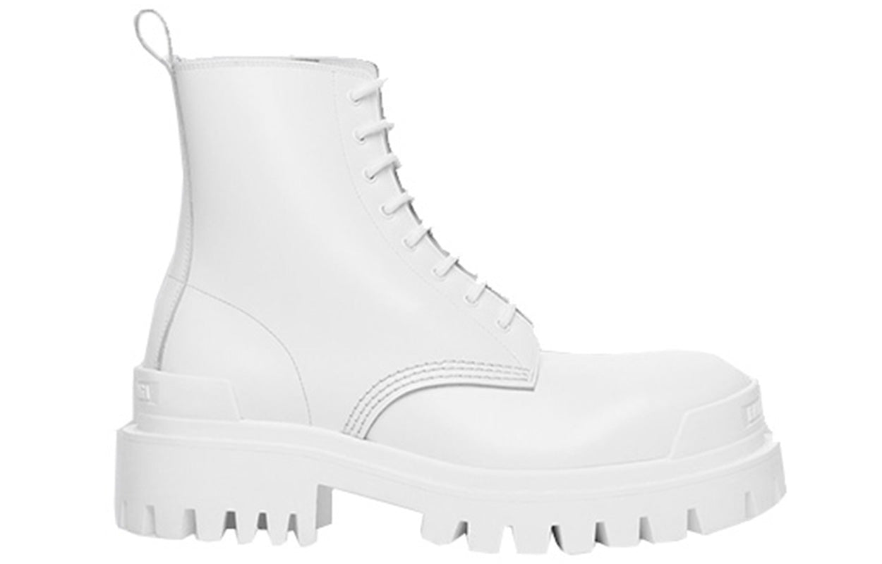 Ботинки (WMNS) Balenciaga Strike Lace-Up Boot 'White' 590974WA9679011, белый — фото 2