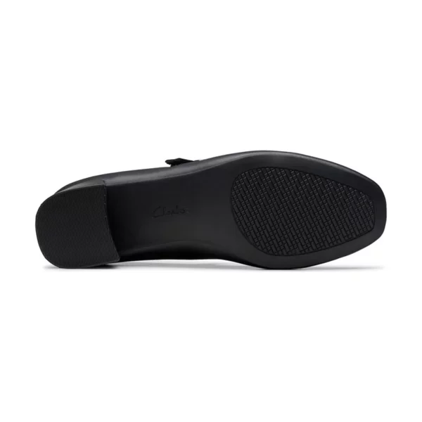 Женские туфли Iridessa Rae на блочном каблуке Clarks, цвет black leather — фото 4