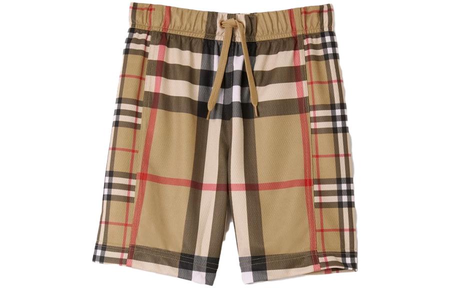 Шорты детские средней длины Burberry, хаки — фото 3