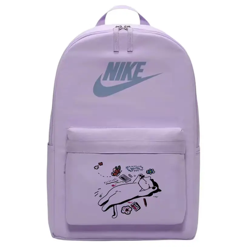 

Nike Тканевый рюкзак унисекс фиолетовый, Cat Hand-Drawn