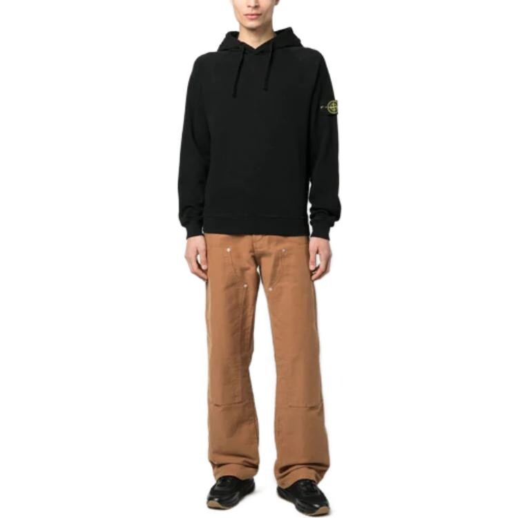 Толстовка мужская Stone Island с завязками, черный — фото 2