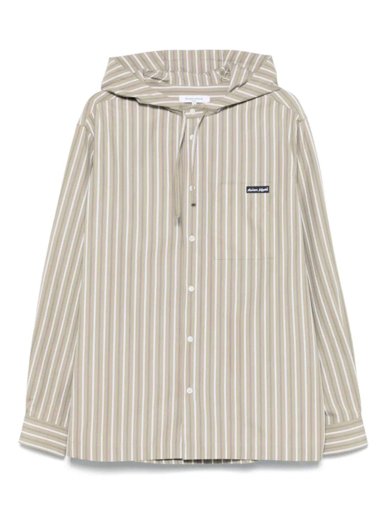 

Рубашка с капюшоном Maison Kitsuné, зеленый