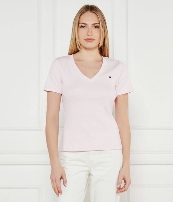 

Футболка Tommy Hilfiger Cody Slim Fit, розовый
