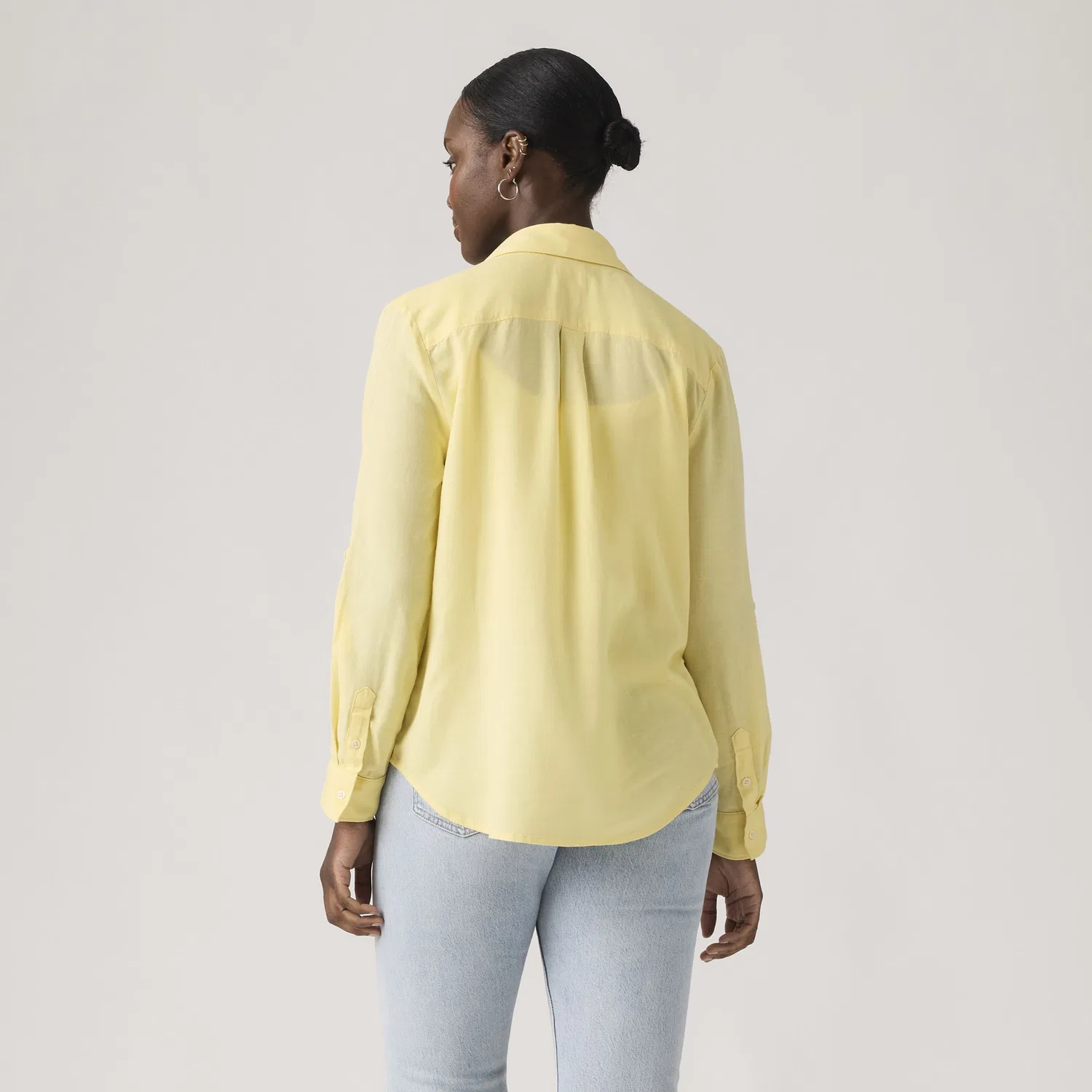 Рубашка из льна Elaine Utility Levi's, Yellow — фото 4