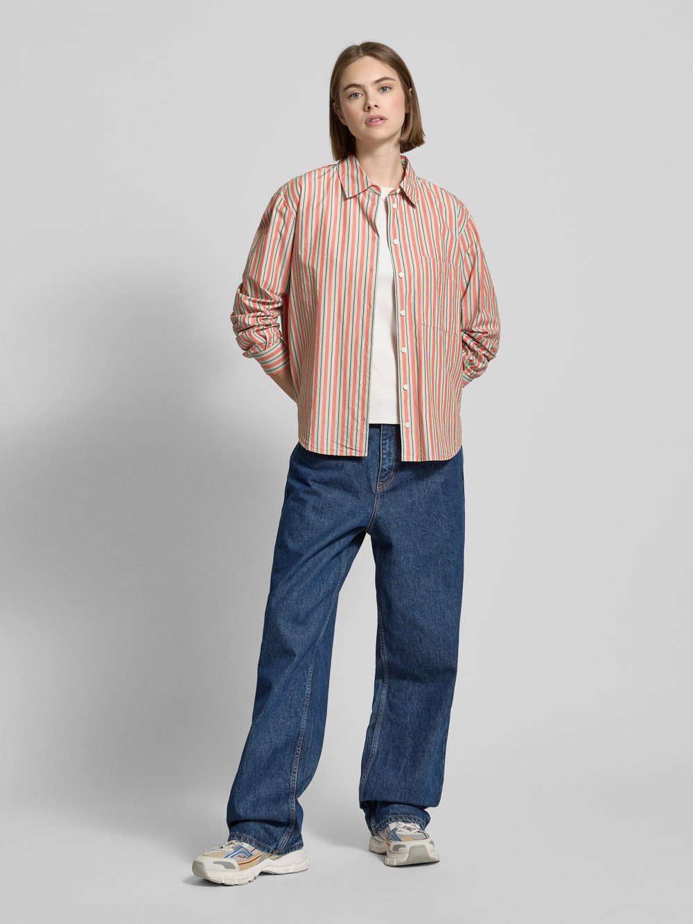 

Блузка-рубашка с планкой на пуговицах Marc O'Polo Denim, красный