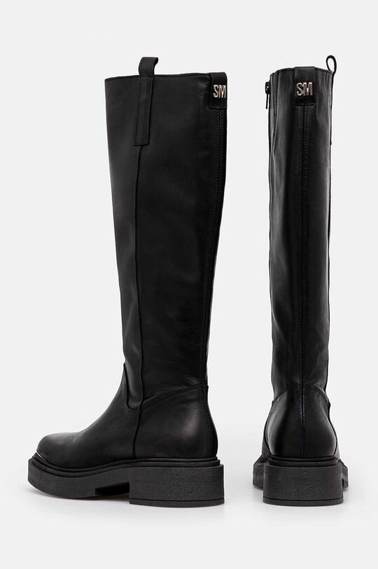 Женские сапоги Steve Madden из натуральной кожи, черный — фото 3