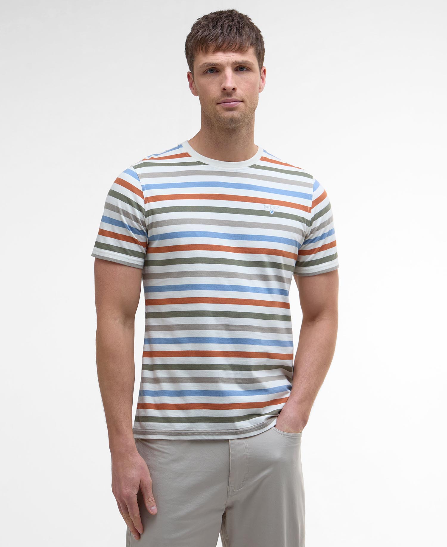 

Футболка Barbour Rokeby Striped, Whisper White
