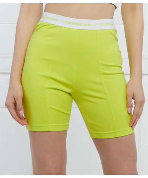 

Велосипедные шорты Slim fit Calvin Klein Jeans, зеленый