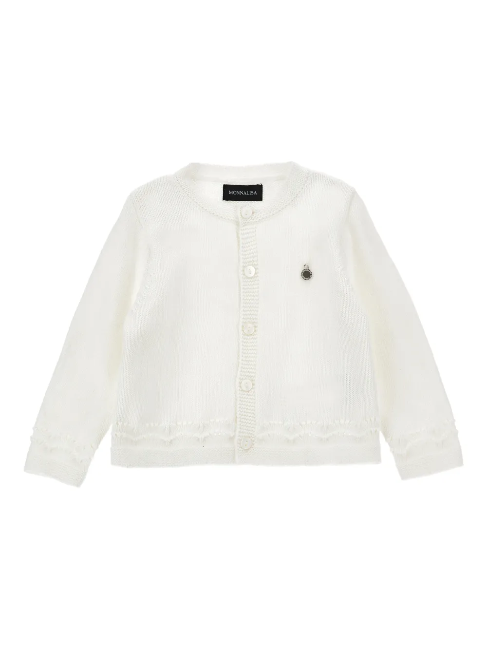 

Кардиган с декорированными пуговицами Monnalisa, белый