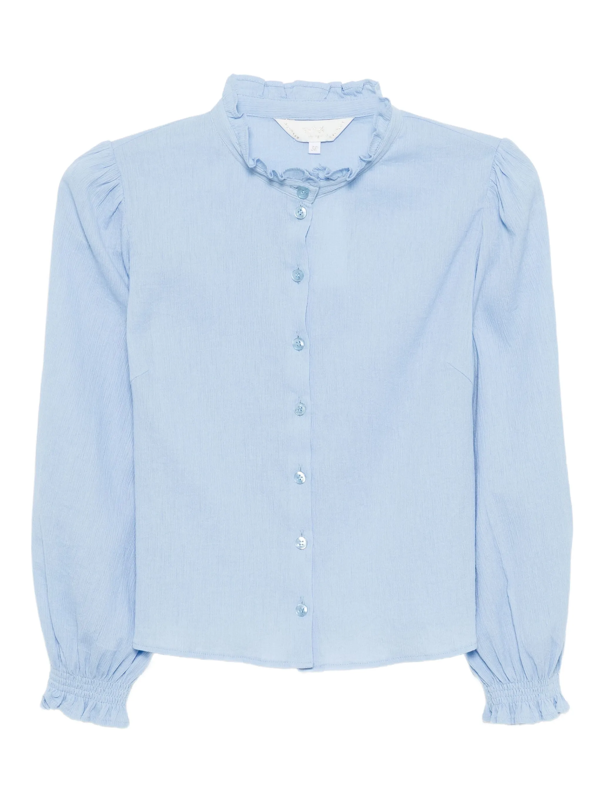 

Рубашка с оборками To B. By Agnès B., синий