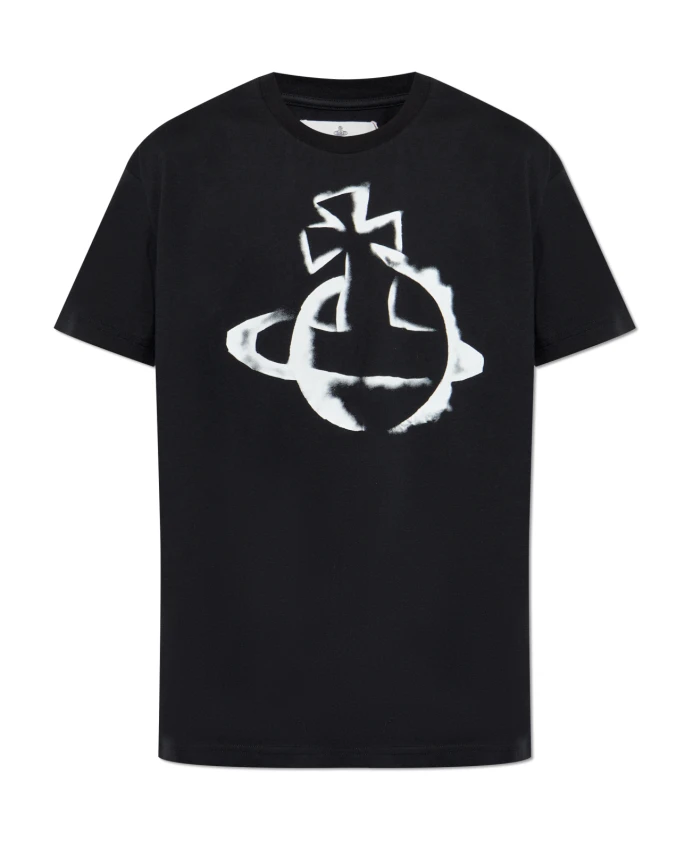 

Футболка с логотипом Vivienne Westwood, черный