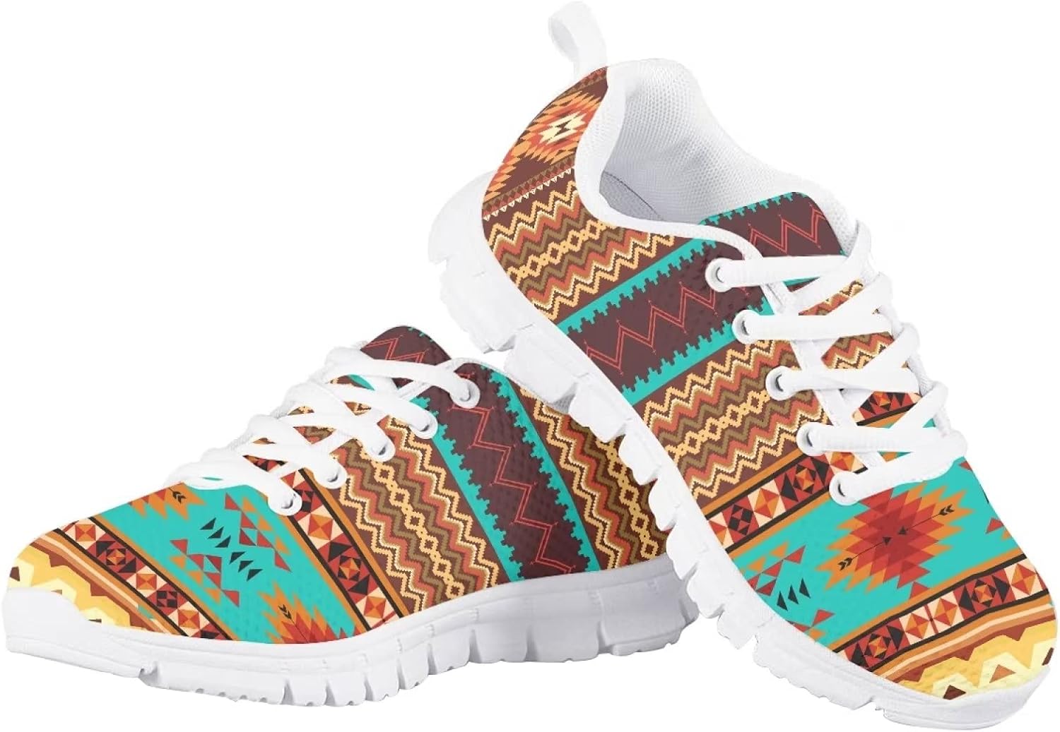 

Спортивные кроссовки для детей Jeiento унисекс, кроссовки для походов, повседневная обувь для девочек и мальчиков, Спортивные кроссовки для учеников начальной школы, Retro Southwest Tribe