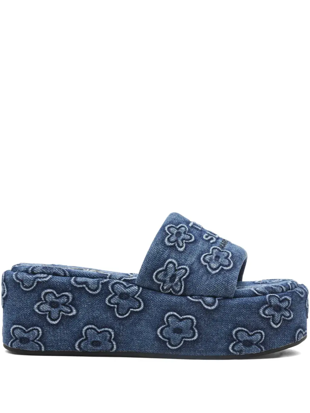 Джинсовые сандалии The Daisy на платформе MARC JACOBS, синий