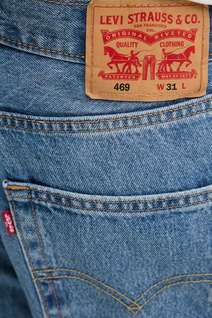 Шорты джинсовые 469 LOOSE Levi's, синий — фото 4