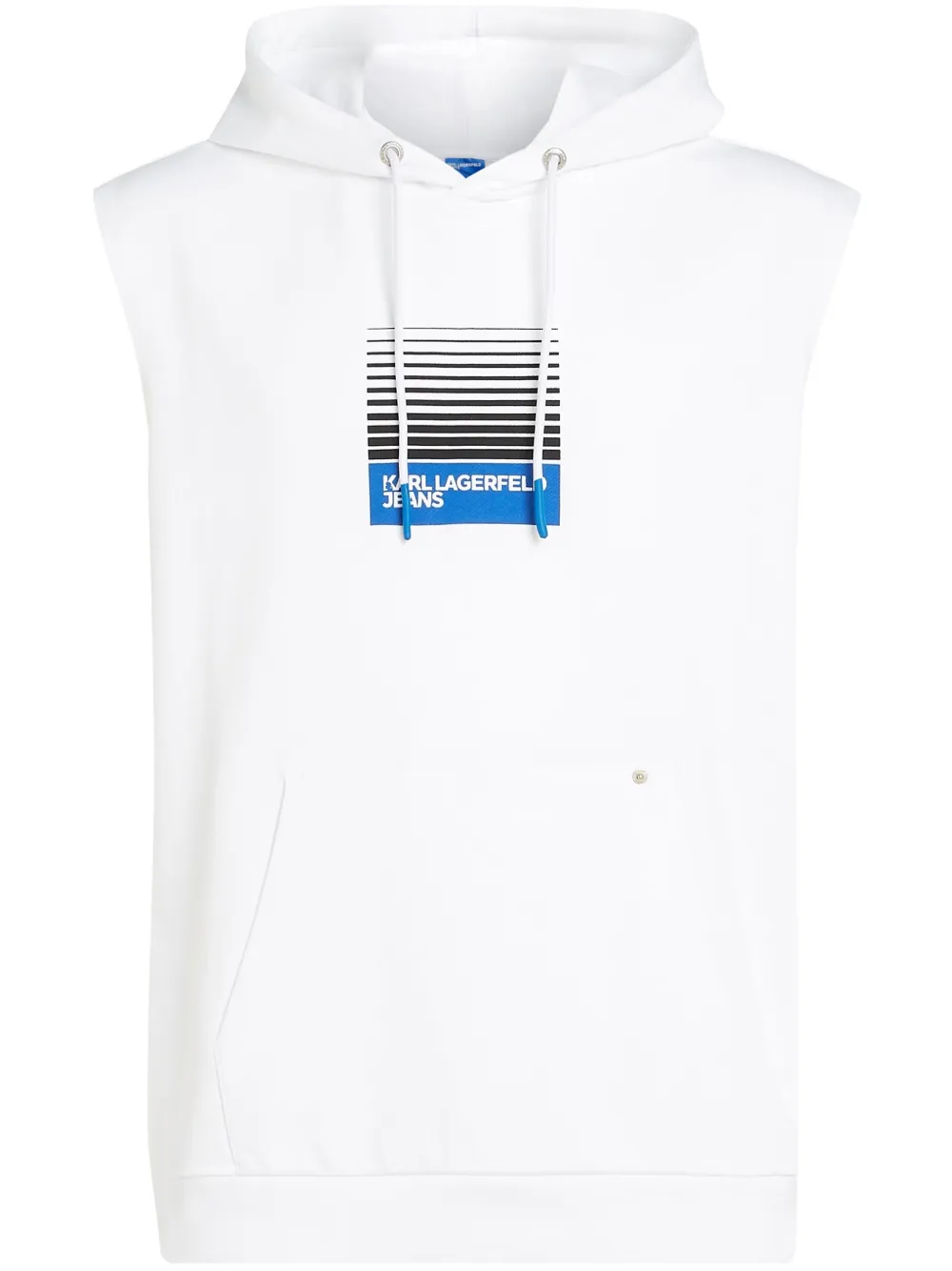 

Худи без рукавов с логотипом Karl Lagerfeld Jeans, белый