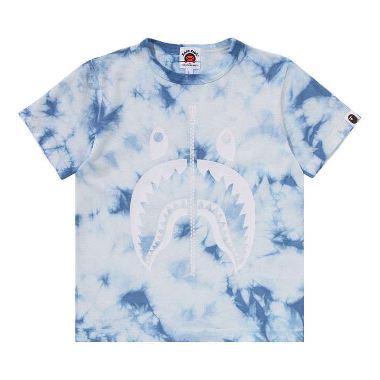 

Футболка BAPE Kids Shark Tie Dye Tee, Blue