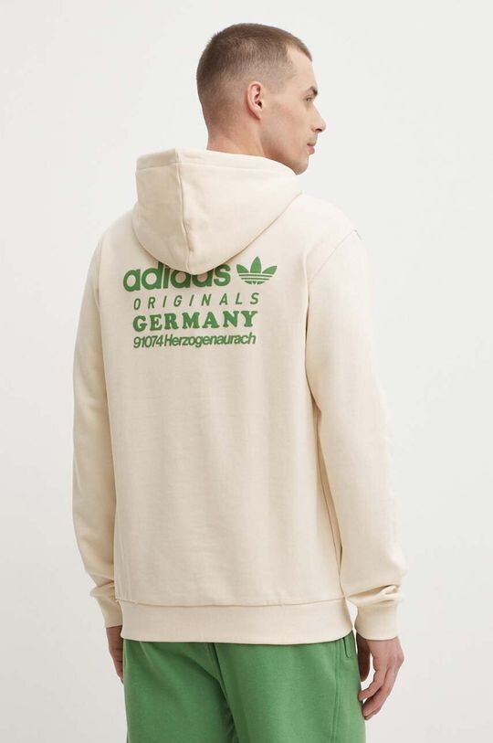 

Хлопковая толстовка adidas Originals, бежевый