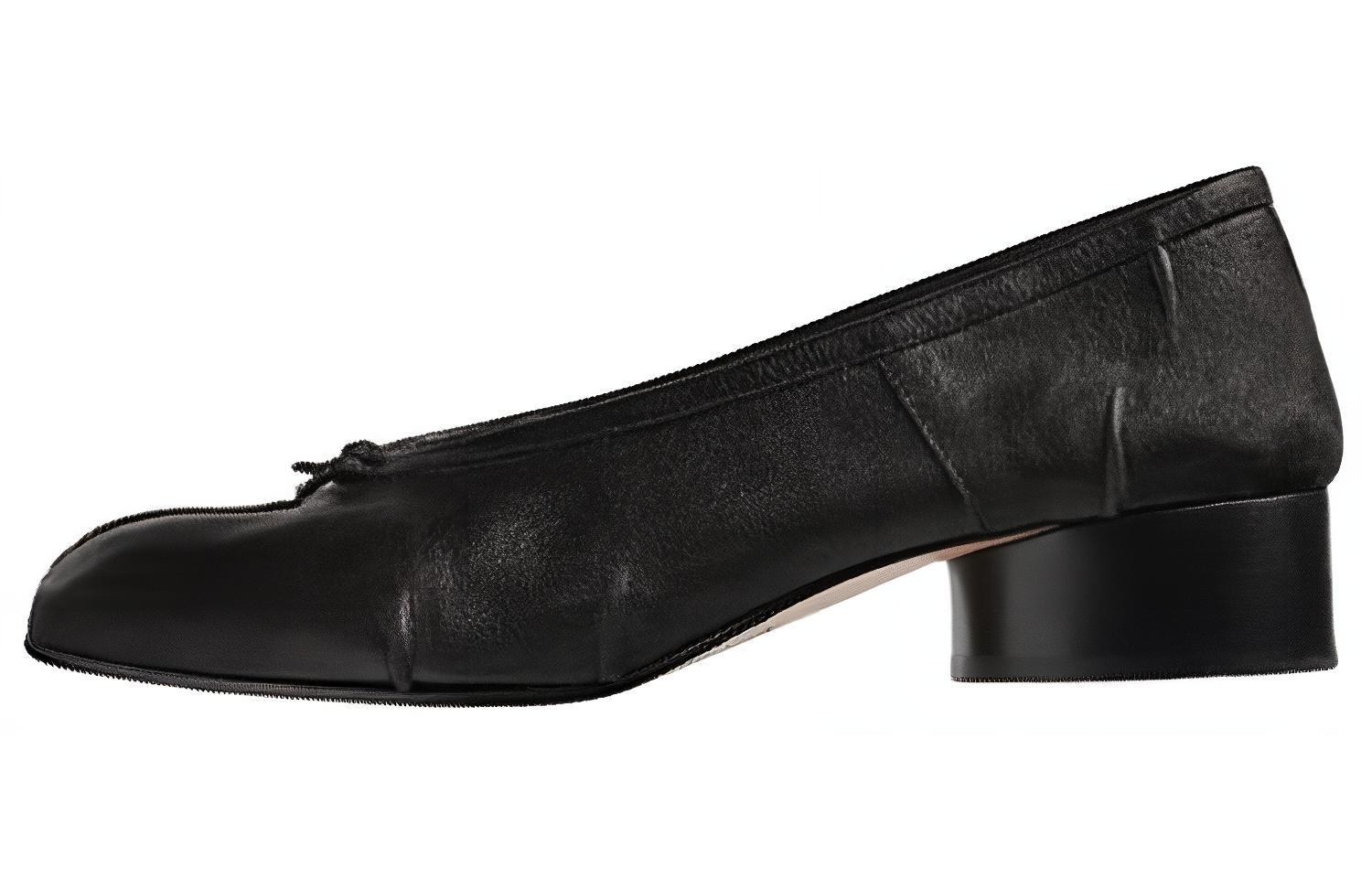 Черные туфли Tabi New Pumps 30 мм Maison Margiela