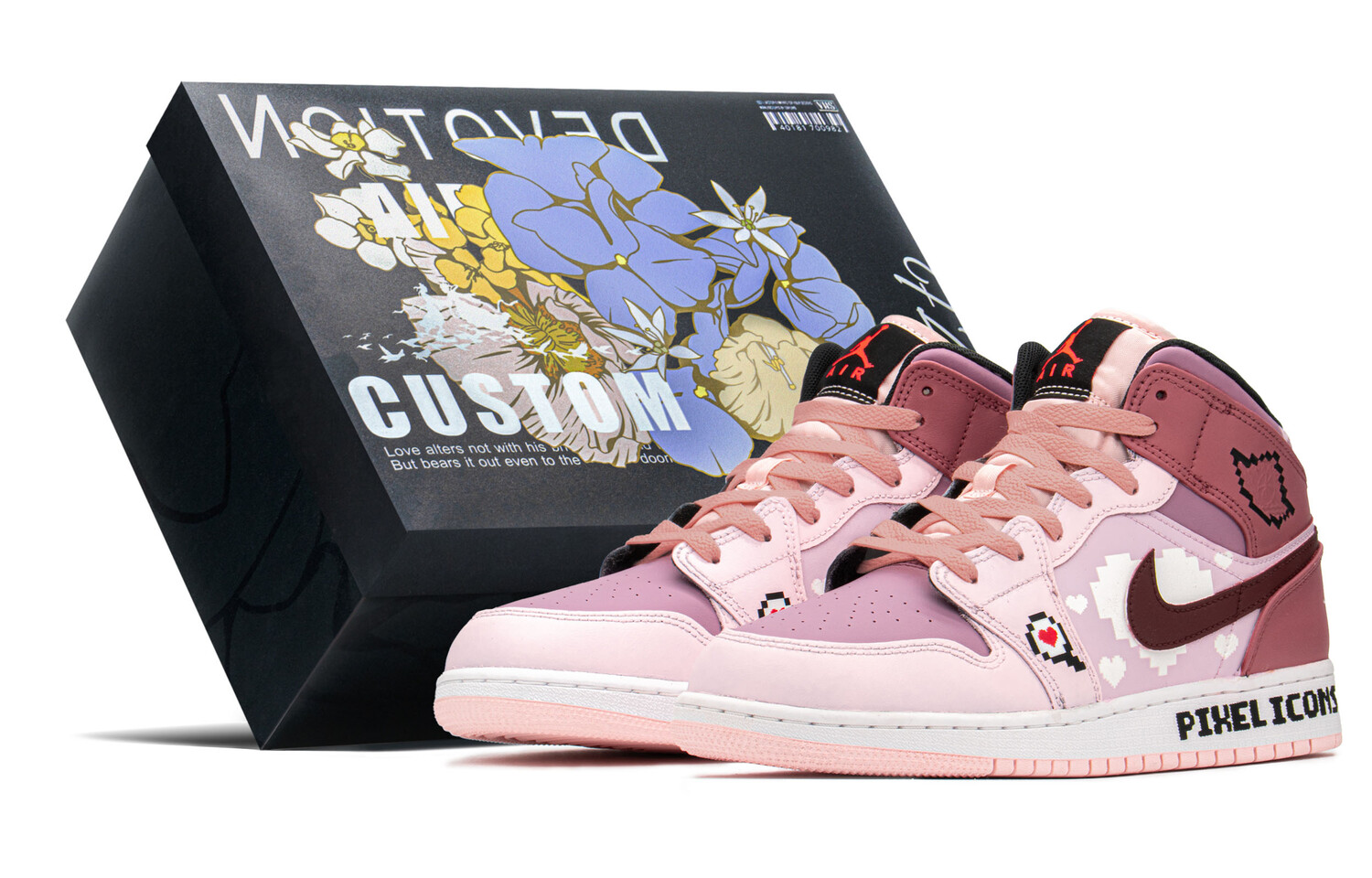 

Кроссовки Air Jordan 1 Vintage Basketball Shoes Women's Mid-Top Pink/Red