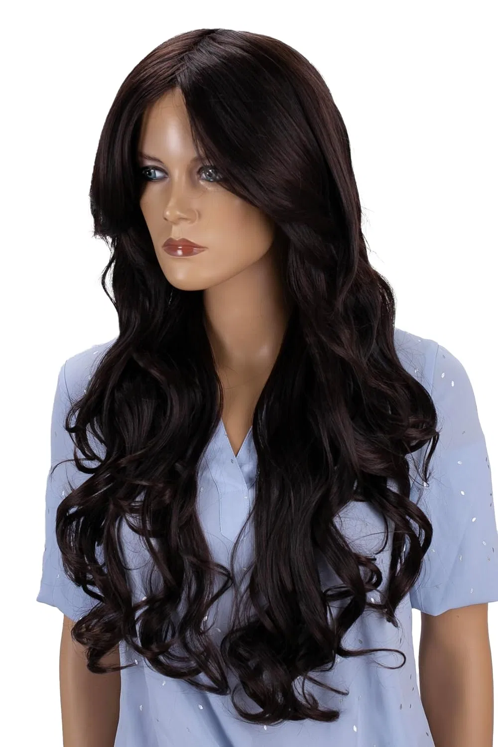 Объемный термостойкий парик из синтетического волокна от Prettyshop Caisha, Dark Brown #2/33 Fp713 — фото 2