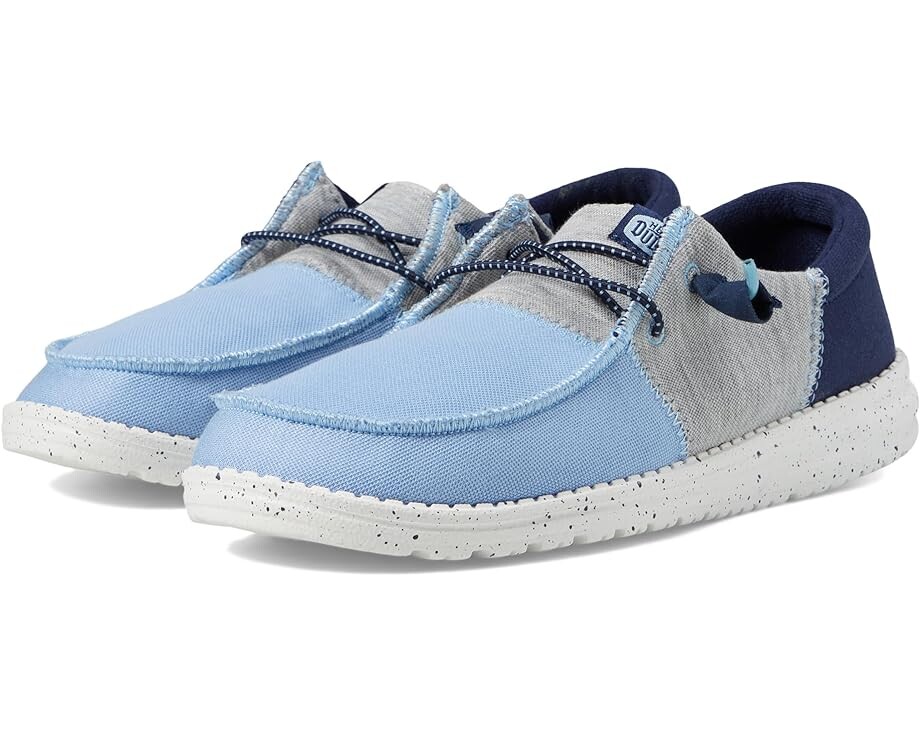 

Лоферы Hey Dude Wendy Tri-Varsity, цвет Light Blue
