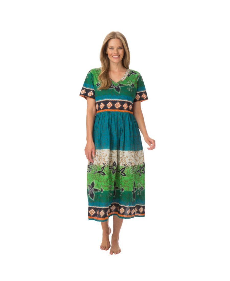 

Женский домашний комбинезон из жатого хлопка Only Neccessities Only Neccessities, Laguna green ombre