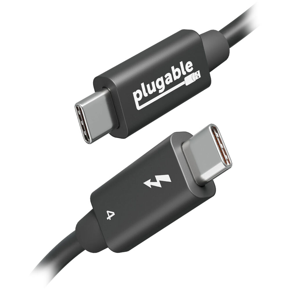 

Plugable Thunderbolt 4 USB-C Male EPR Cable (3.3') TBT4-240W-1M