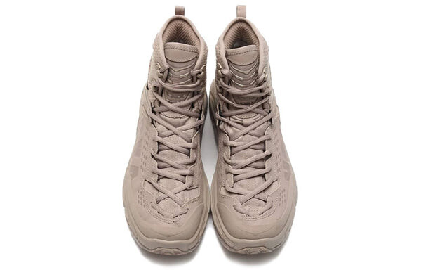 Кроссовки tor ultra high 2 waterproof 'simply taupe' Hoka One One, хаки — фото 4