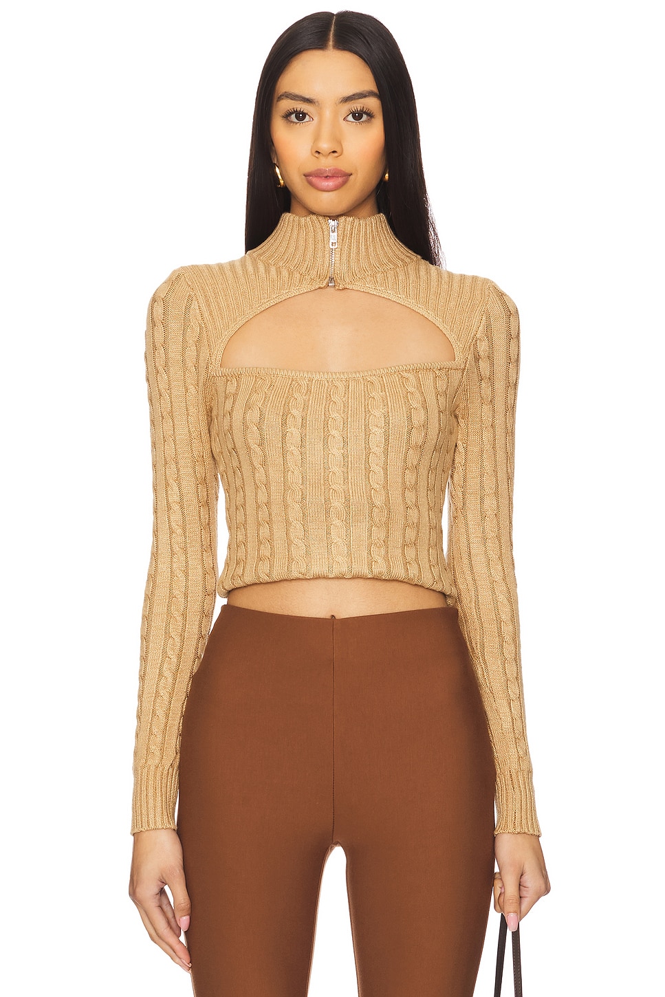 

Свитер с вырезами Tanya Superdown, camel