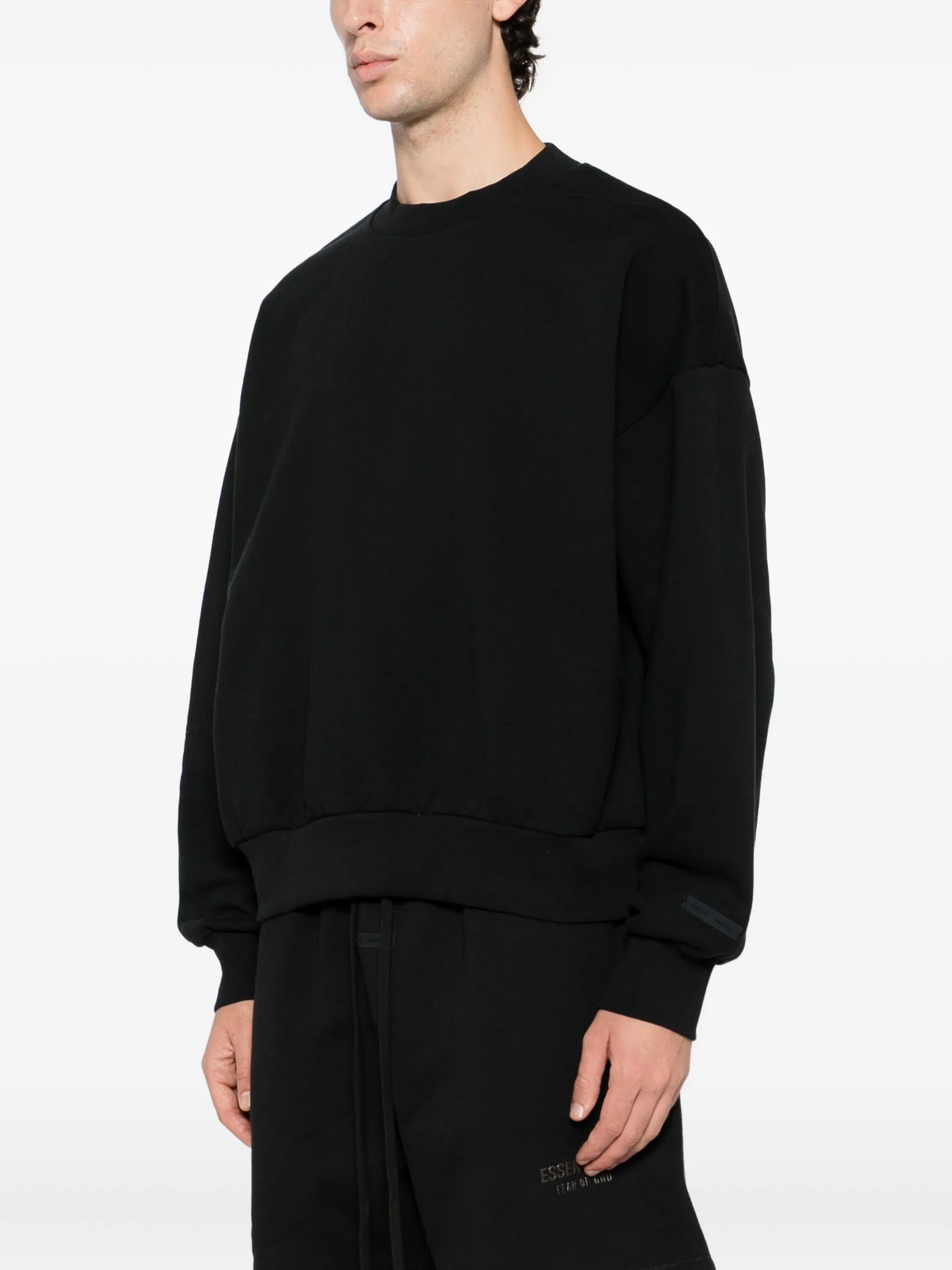 Толстовка с тисненым логотипом Fear Of God Essentials, черный — фото 3