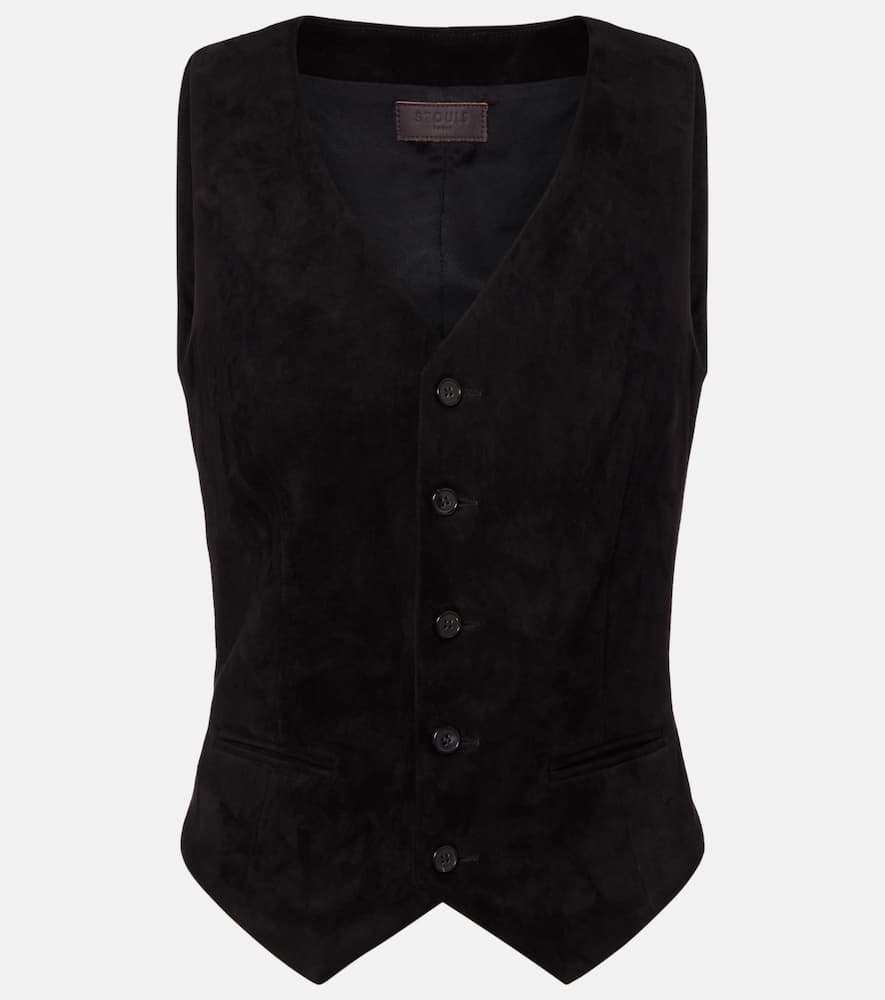 

Кожаный жилет Capone из замши Stouls, Black