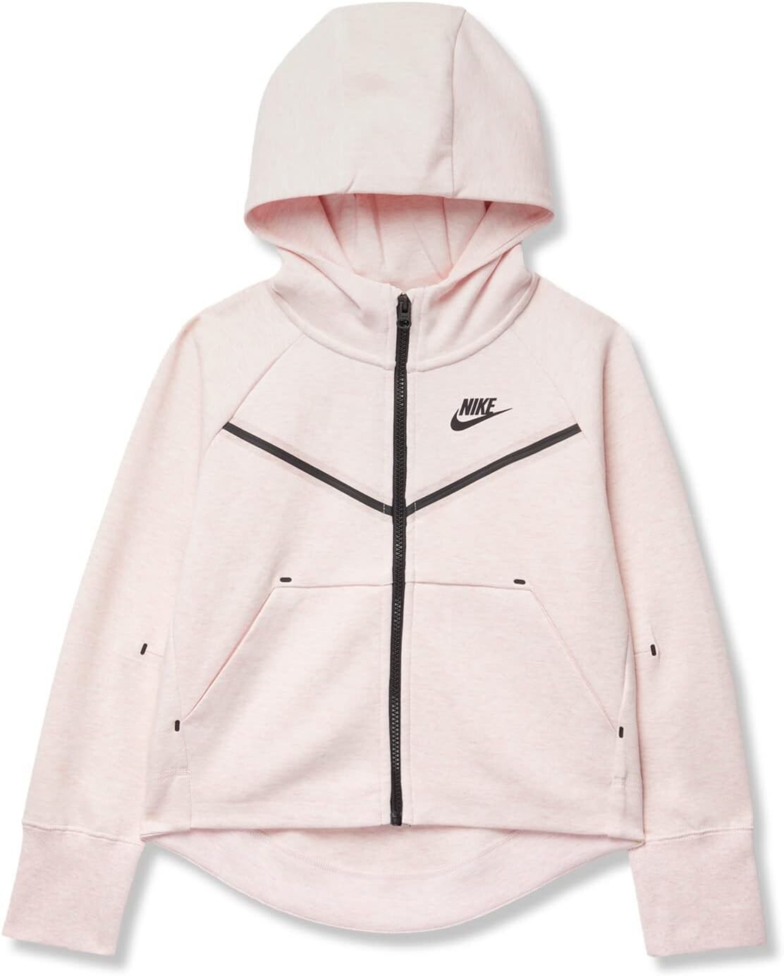 

Худи Nike Kids NSW Tech Fleece Full Zip Hoodie, цвет Pink Foam/Heather/Black