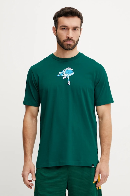 

Хлопковая футболка 0 Adidas, зеленый